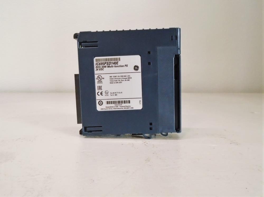 GE PACSystems 40W Power Supply, RX3i Multi-Function, 24 VDC, #IC695PSD140E